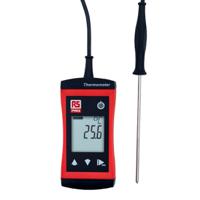 205-0973 RS PRO RS 1710 Wired Digital Thermometer for HVAC, Industrial Use, Type T Thermocouple Probe, 1 Input(s), +250°C Max,