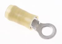 32883 TE Connectivity, PIDG Insulated Ring Terminal, M5 (#10) Stud Size, 3mm² to 6mm² Wire Size, Yellow