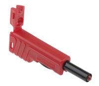 932153101 Hirschmann Test & Measurement Red Male Banana Plug, 4 mm Connector, Screw Termination, 30A, 60V dc, Nickel Plating