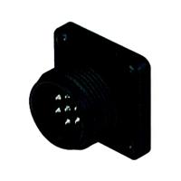 932455100-cm-02-e-14s-61-p Hirschmann, CM, Polyamide 7 Way Panel Mount MIL Spec Circular Connector PlugBlack, Socket Contacts,Shell Size 14, Screw