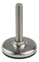 a300001 Nu-Tech Engineering M8 Stainless Steel Adjustable Foot, 450kg Static Load Capacity