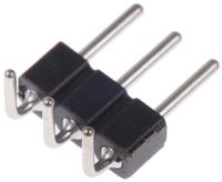 800-80-003-20-001101 Preci-Dip 800 Series Right Angle Through Hole Pin Header, 3 Contact(s), 2.54 mm Pitch, 1 Row, Unshrouded