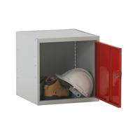 214-441 RS PRO 1 Door Steel Light Grey Locker, 450 mm x 450 mm x 450mm