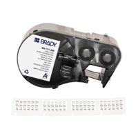 m4-131-499 Brady B-499 on Black on White Label, 25.40 mm Width