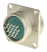 srcn2a21-16s JAE Circular Connector, 16 Contacts, Panel, Miniature Connector, Socket, Female, SRCN Series