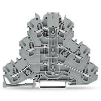2002-32121000-674 WAGO 2002-3212/1000-674 TOPJOB S Series Grey, 2.5mm², 3-Level, Push In Termination