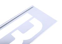 100301 AT Brown 30 Piece Zinc Stencil Letters, 102mm Character Height