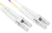 121-3904 RS PRO LC to LC Duplex Multi Mode OM4 Fibre Optic Cable, 900μm, Violet, 2m