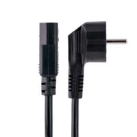 713e-1m-power-cord StarTech.com Right Angle CEE 7/7 Plug to Straight IEC C13 Socket Power Cable, 1m
