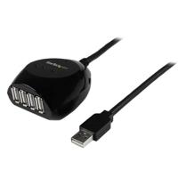 usb2ext4p15m StarTech.com USB 2.0, Male USB A to Female USB A x 4, 480Mbps, 15m
