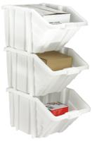 674-2413 RS PRO 50L Blue Polypropylene Storage Box, 345mm x 400mm x 635mm