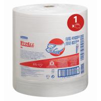 8377 WYPALL X80 Power Clean Heavy Duty Cloths  White Wipes for Hand Cleaning, Dry Use, Roll of 475, 315 x 310mm, Single