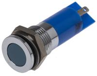 703-8835 RS PRO Blue Panel Mount Indicator, 24V dc, 14mm Mounting Hole Size, Solder Tab Termination, IP67