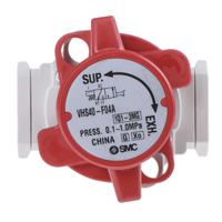 vhs40-f04a SMC VHS40 Series Red Locking Shut-Off Valve Pneumatic Manual Control Valve, G 1/2, Die Cast Aluminium 1/2 in G