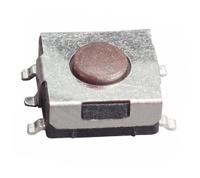 1-1437565-8 TE Connectivity Brown Round Tactile Switch, SPST 50 mA 0.27mm PCB