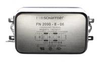 fn2090-8-06 Schaffner, FN2090 8A 250 V ac/dc 0 → 400Hz, Flange Mount EMI Filter, Fast-On, Single Phase