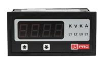136-5385 RS PRO Digital Ammeter AC, 43.5mm x 92mm, ±0.5% + 1 Digit
