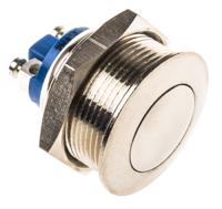 av021003c900 APEM Push Button Switch, Momentary, Panel Mount, 22.2mm Cutout, SPST, 24/48V dc