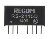 rs-2415d Recom RS DC-DC Converter, ±15V dc/ ±67mA Output, 18 → 36 V dc Input, 2W, Through Hole, +85°C Max Temp -40°C Min