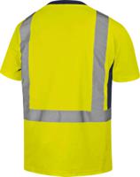 novajaxx Delta Plus Fluorescent Yellow Unisex Hi Vis T-Shirt, 44