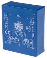 fl-1012 Block 12V ac 2 Output Through Hole PCB Transformer, 10VA
