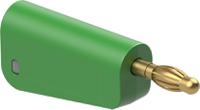 641045-25 Staubli Green Plug Test Plug, Screw Termination, 32A, 30V ac, Gold Plating