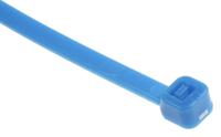 404-534 RS PRO Cable Tie, 200mm x 3.6 mm, Blue Nylon, Pk-100