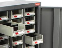 669-3807 RS PRO 48 Drawer Unit, Steel, 970mm x 586mm x 270mm, Grey