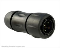 uts6jc124p Souriau Sunbank by Eaton Circular Connector, 4 Contacts, Cable, Standard Connector, Socket, Male, IP68, IP69K, UTS