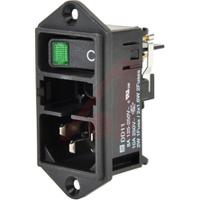 dd1101141110 Schurter C14 Panel Mount IEC Connector Male, 10A, 250 V, Fuse Size 5 x 20mm