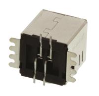 1734517-1 TE Connectivity Straight, SMT, Socket- Single Port Type B USB Connector