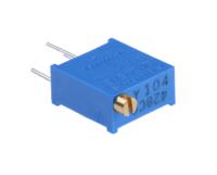 3296y-1-104lf 100kΩ, Through Hole Trimmer Potentiometer 0.5W Top Adjust Bourns, 3296