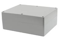 1555yagy Hammond 1555 Series Light Grey ABS Enclosure, IP66, Grey Lid, 11.81 x 9.45 x 4.72in