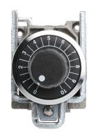 xb4bd912r10k Schneider Electric XB4 Series Potentiometer With Knob with a 6 mm Dia. Shaft, 10kΩ, ±10%, 1W, Panel Mount