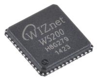 w5200 WIZnet Inc W5200, Ethernet Controller, 10Mbps MDI/MDIX, SPI, 3.63 V, 48-Pin QFN