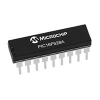 pic16f628a-ip Microchip PIC16F628A-I/P, 8 bit PIC, PIC16F628A Microcontroller, 20 MHz, 3.5kB FLASH, 18-Pin PDIP
