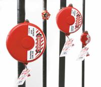 065562 Brady Red 1-Lock Polypropylene Gate Valve Lockout, 9.53mm Shackle, 165mm Attachment