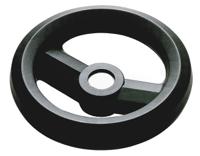 161-1980 RS PRO Black Glass-Fibre Reinforced Technopolymer Hand Wheel, 160mm diameter
