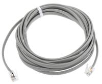 446-658 RS PRO Male RJ9 to Male RJ9 Telephone Extension Cable, Grey Sheath, 3m