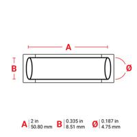m6-187-2-342-wt-r PermaSleeve® Heat-Shrink Labels for M610