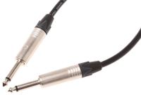 101-100-100-black Van Damme Male 6.35mm Mono Jack to Male 6.35mm Mono Jack Aux Cable, Black, 6m 101-100-100 BLACK
