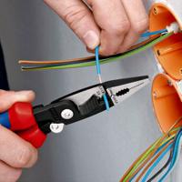 13-92-200 Knipex Combination Pliers, 200 mm Overall, Straight Tip