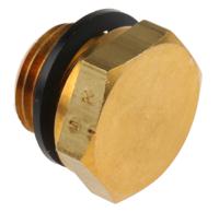 0220-13-00 Legris G 1/4 Brass Blanking Plug