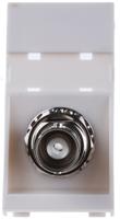 k5801-whi MK Electric, Jack Wall Mount BNC Connector, 50Ω, Crimp Termination, Straight Body