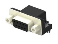 2301844-2 TE Connectivity 2301844 9 Way Right Angle Board Mount PCB D-sub Connector Receptacle, 2.77mm Pitch, with Boardlock