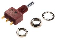 e105syzqe C & K Toggle Switch, Panel Mount, (On)-Off-(On), SPDT, Solder Terminal
