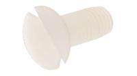 232-6962 RS PRO Slot M5 Countersunk Nylon Machine Screws DIN 963 x 12.0mm