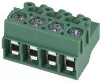 1934887 Phoenix Contact, 5mm Pitch, PT 1.5/4-PVH-5.0, 4 Way, Pluggable Terminal Block, Plug, Through Hole, Solder Termination,