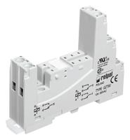 gzt80-black Relpol 8 Pin 300V ac DIN Rail Relay Socket, for use with RM84 Relay, RM85 Inrush Relay, RM85 Relay, RM85 Sensitive