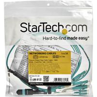 mpo8lcpl3m StarTech.com MPO to LC Multi Mode OM3 Fibre Optic Cable, 50/125μm, Aqua, 3m